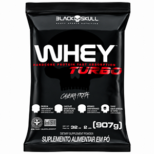 Whey Protein Turbo 907g Refil - Black Skull