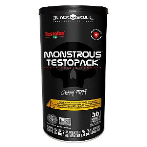 Monstrous Testo Pack 30 Packs Black Skull