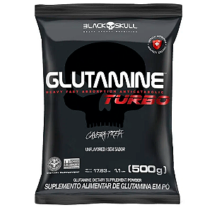 Glutamina Turbo 500g - Black Skull