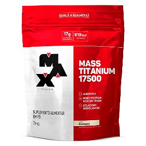 Hipercalórico Mass Titanium Refil 3kg - Max Titanium