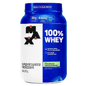 100% Whey Protein Concentrado 900g Pote - Max Titanium