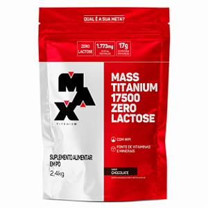 Mass Titanium Zero Lactose Refil 2,4kg - Max Titanium