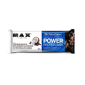 Power Protein Bar 90g (Unidade) - Max Titanium
