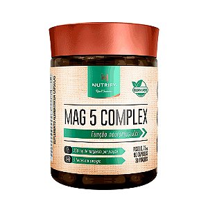 Magnésio 5 Complex 90 Cápsulas - Nutrify