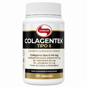 Colágeno Tipo II Colagentek 60 Cápsulas - Vitafor