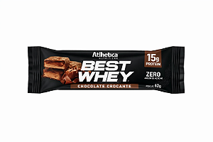 Best Whey Bar 62g Chocolate Crocante - Atlhetica Nutrition