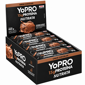Barra de Proteína Nutrata Yopro 55g – 12 Unidades