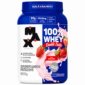 100% Whey Double Tasty 900g - Max Titanium