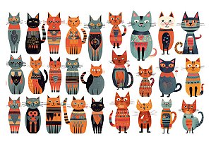 Adesivos Gatos