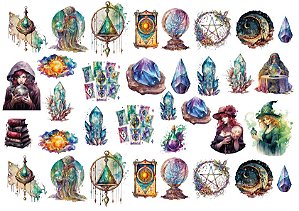 Adesivos Magia, Fantasia e Princesas