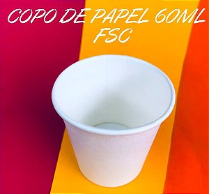 COPO DE PAPEL 60ML (Biodegradável)