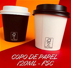 COPO DE PAPEL 120ML FSC (50 UNIDADES)