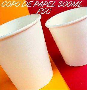 COPO DE PAPEL 300ML (Biodegradável)