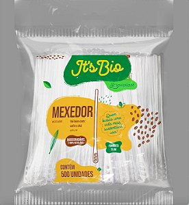 Mexedor Slim 11cm - It's BIO Strawplast - Pacote 500 uni