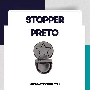 STOPPER PRETO- P/ tampa Copo de Papel (Pacote com 500 uni)