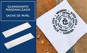 Guardanapos Personalizados -SACHE PAPEL 33x33 cm - F. Dupla - (Preço a partir de)