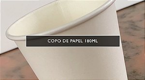 COPO DE PAPEL BRANCO - 170ML