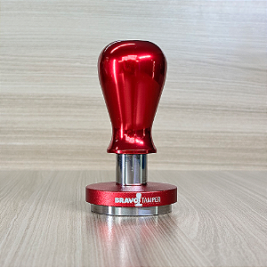 Tamper Bravo com Punho de Alumínio Vermelho - Outlet