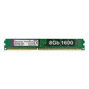 Memoria para Desktop DDR3 8GB 1600Mhz PC3-12800 CL11 Kingston - KVR16N11/8