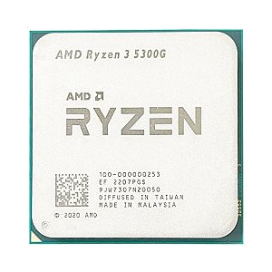 Processador AMD AM4 Ryzen 3 5300G 4GHz (4.2GHz Max Turbo), Cachê 8MB 100-100000253BOX
