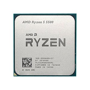 Processador AMD AM4 Ryzen 5 5500 3.6GHz (Max Turbo 4.2GHz) 16Mb *SEM VIDEO* Box 100-100000457BOX