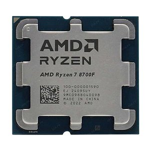 Processador AMD AM5 Ryzen 7 8700F 4.1Ghz(5.0Ghz Turbo) 8-Cores, 16-Threads "SEM VIDEO" - 100-100001590BOX