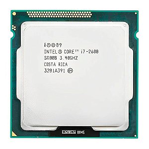 Processador Intel LGA1155 Core i7-2600 3.40Ghz (3.80Ghz) 8M 2ªG Com Cooler