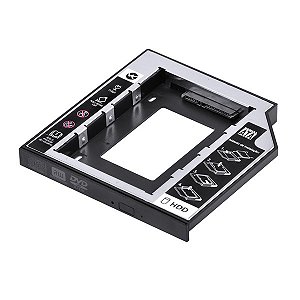 Gaveta Caddy para HD/SSD Sata 2.5" para Driver Note 12.7mm