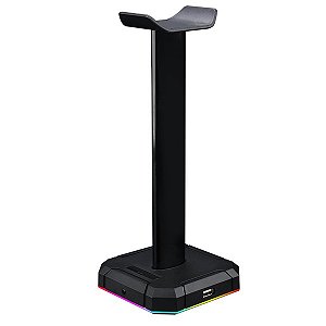 Suporte para Headset Redragon Scepter X Preto Com Hub USB