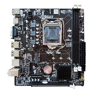 Placa Mae Intel LGA1155 - Bluecase/ FNX H61, DDR3, Usb 3.0, Hdmi, Vga, GigaLan
