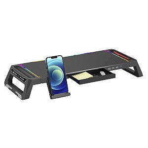 Base Para Monitor BM-L100BK RGB C3Tech Gaming