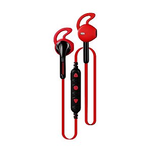 Fone De Ouvido Bluetooth 5.0 Intra EP-TWS-10RD Vermelho - C3Plus
