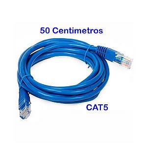 Cabo de Rede Patch Cord CAT5 - 50cm