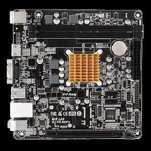 Placa Mae AMD Integrado - Biostar A68N-2100K 2.0 - AMD E1-6010 Mini-ITX, DDR3, Hdmi, Vga