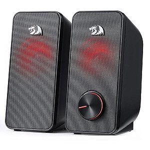Caixa de Som Redragon Stentor GS500 2X3W 3.5MM Preto e Led Vermelho