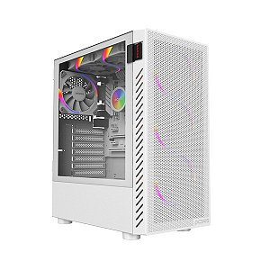 Gabinete Gamer Pcyes Bolter White Ghost GBWGPBR Branco