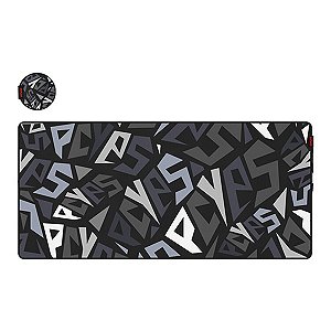 Mouse Pad Gamer Pcyes Signature Extended Black Vulcan - 900 X 420 - PMS90X42BV