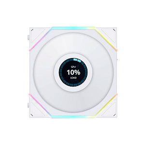 Fan Gamer Lian Li Uni Fan TL LCD Com Tela 120mm RGB Branco