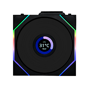 Fan Lian Li Uni Fan TL Wireless LCD 120 ARGB Reverse Blade Preto
