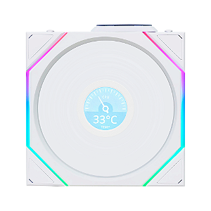 Fan Lian Li Uni Fan TL Wireless LCD 120 ARGB Reverse Blade Branco