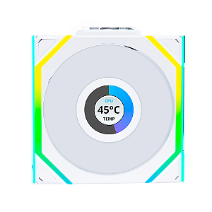 Fan Lian Li Uni Fan SL Wireless LCD 120 Reverse Blade ARGB Branco