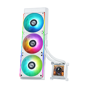 Water Cooler Lian Li Hydroshift 360R Tela LCD ARGB 360mm Branco