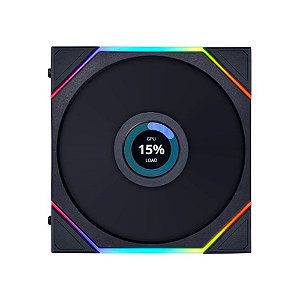 Fan Gamer Lian Li Uni Fan TL LCD Com Tela 120mm RGB Preto