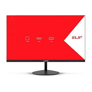 Monitor de 21.5" Alltek Tela Ultrafina Full HD (1920x1080) Painel VA 100Hz 5Ms Hdmi/Vga Preto - ATK-215 Z