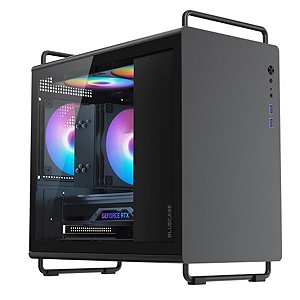 Gabinete Gamer BG-056 Tiny Pro Preto Bluecase - 5X FAN ARGB