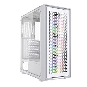Gabinete Gamer BG-050 X-Frame Branco e Cinza Bluecase com Frontal Removível