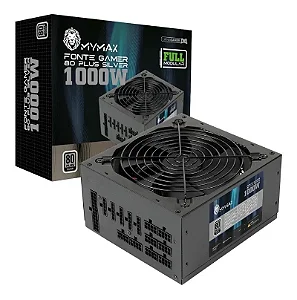 Fonte ATX 1000W Mymax 80 Plus Silver PFC Ativo Full Modular - MPSU/FP-1000W