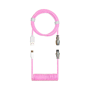 Cabo Duplo Enrolado Cooler Master Kb-Cmz1 Magenta Rosa
