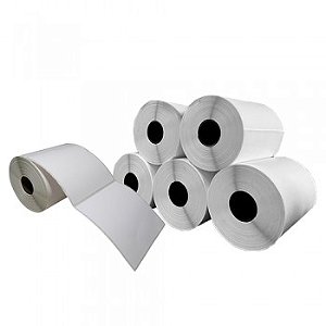 Cx 5 Un Rolos Etiqueta 100X100 mm Couche Adesiva