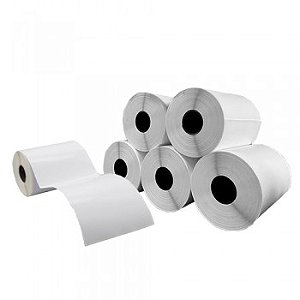 Cx 5 Un Rolos Etiqueta 100X150 mm Bopp Adesiva